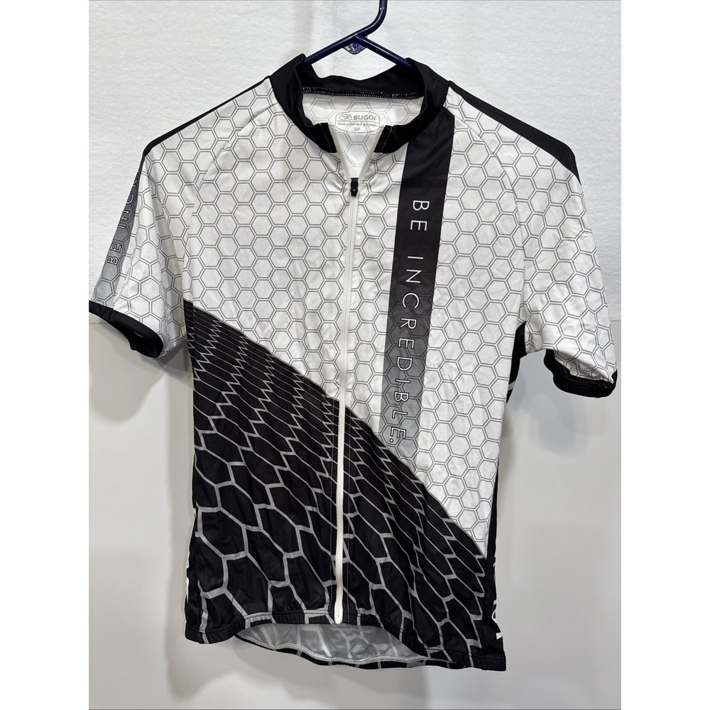 SUGOI WOMEN'S CYCLING Size Small Full  ZIP EVOLUTION‎ CUSTOM PRINT JERSEY CANADA